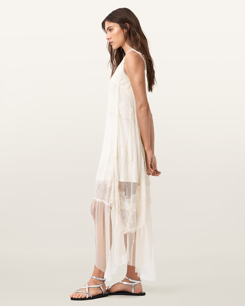 Clara Lace Trim Midi Dress