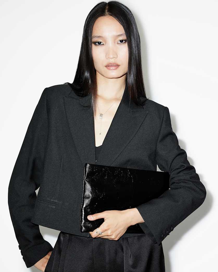 Bettina Leather Clutch Bag