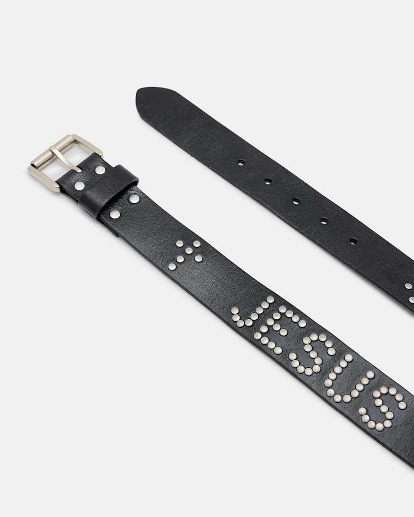 Jesus Loves Studded Belt