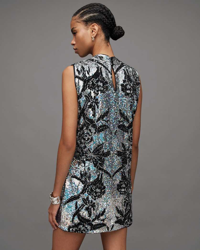 Harper Embellished Floral Mini Dress