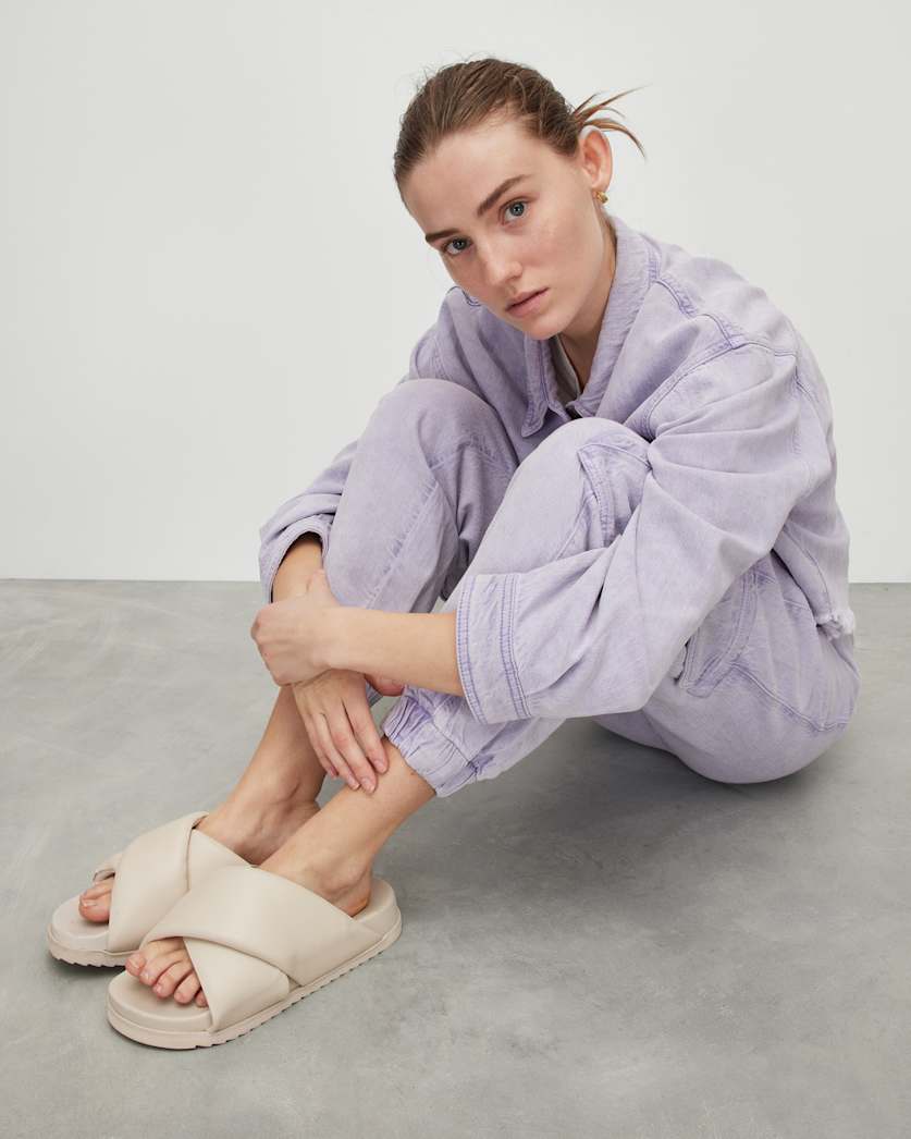 Saki Crossover Leather Sandals