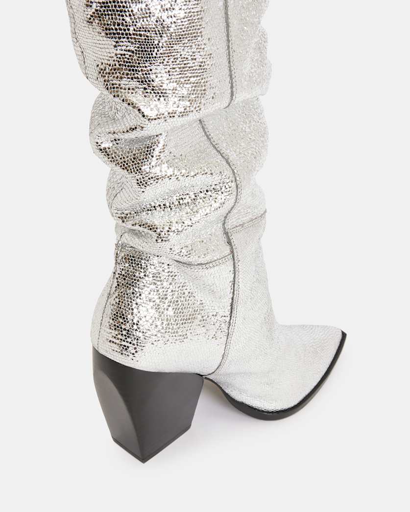Reina Metallic Leather Boots