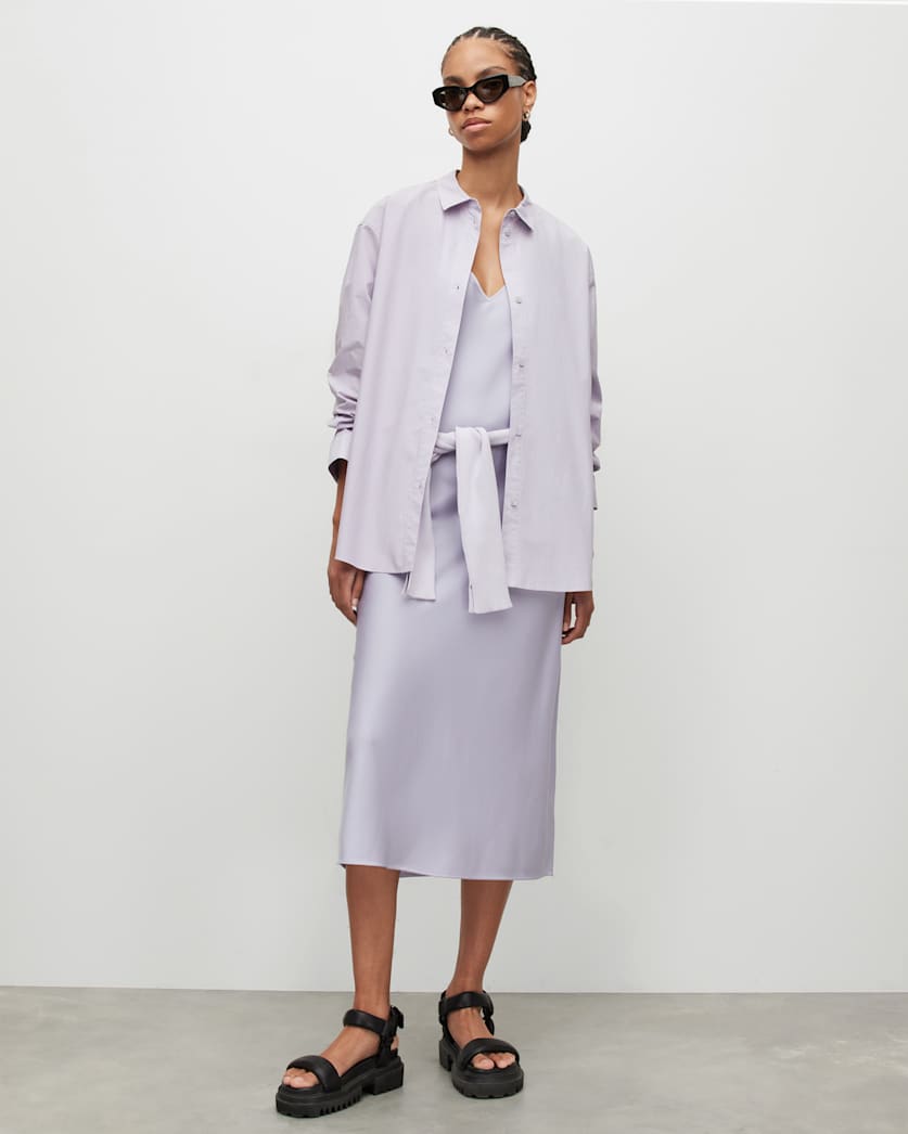 Sasha Oversized Split Hem Shirt