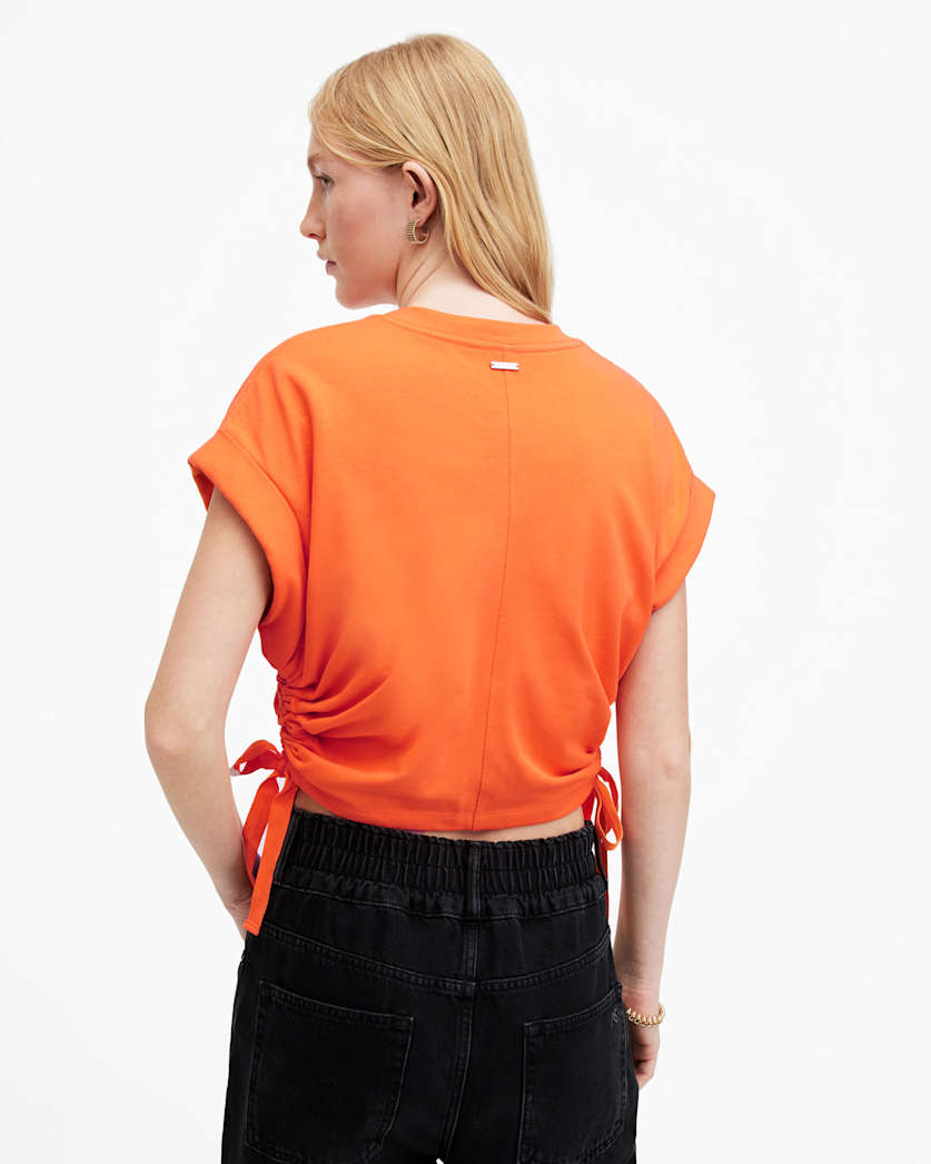 Mira Cropped Side Drawcord T-Shirt