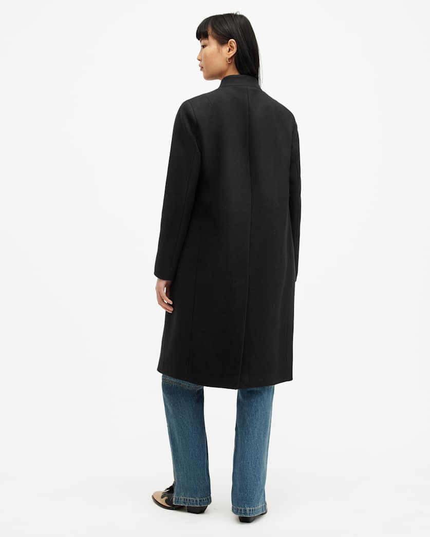 Sidney Wool Cashmere Blend Tailored Coat