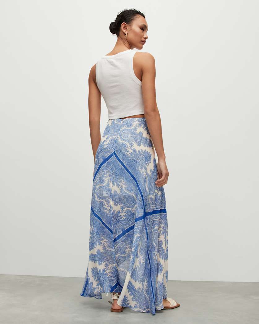 Slvina Rafaela Asymmetric Midi Skirt