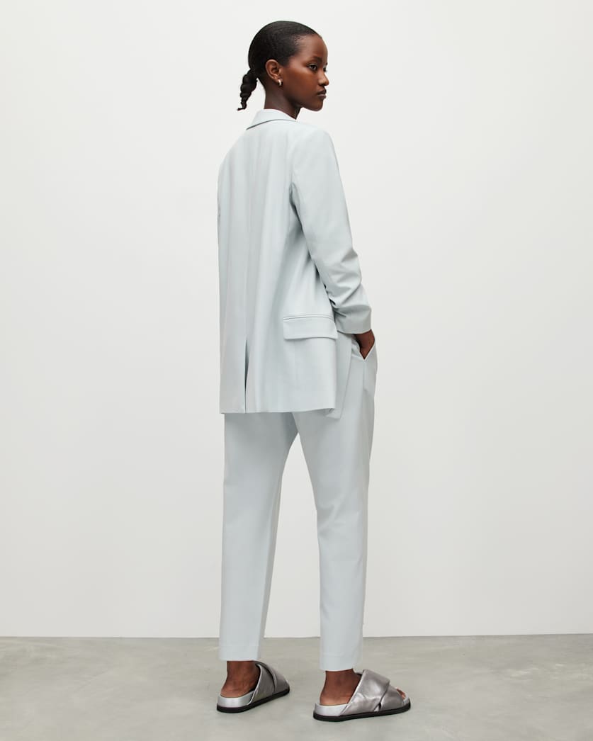 Aleida Mid-Rise Tapered Leg Tri Trousers