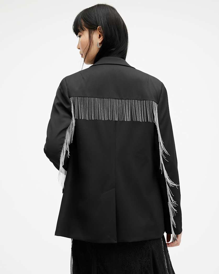 Franky Tassel Chain Single Breasted Blazer