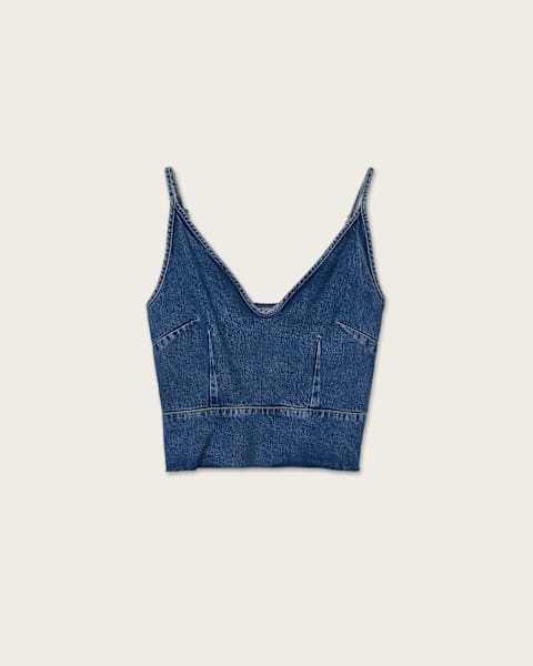 Lilah Denim Slim Tank Top