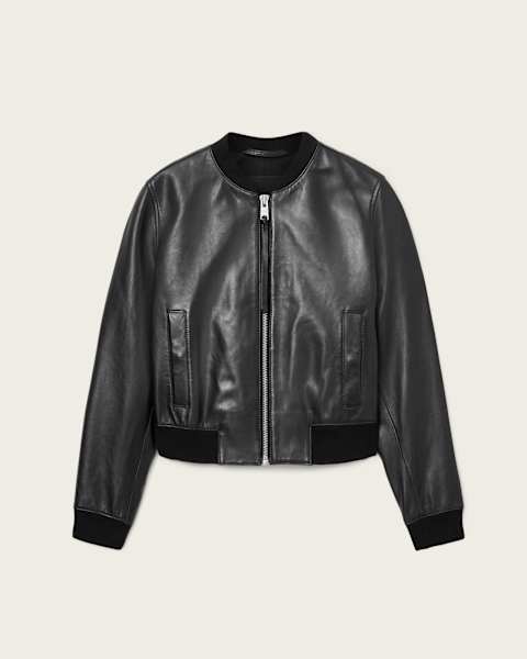 Orten Leather Bomber Jacket