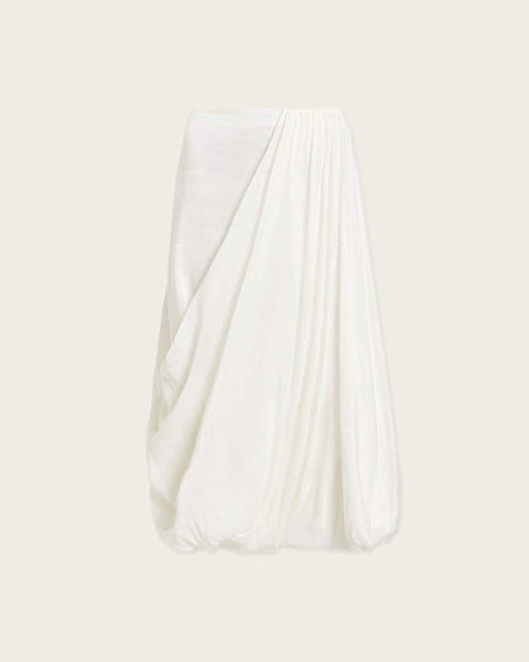 Nia Draped Midi Skirt