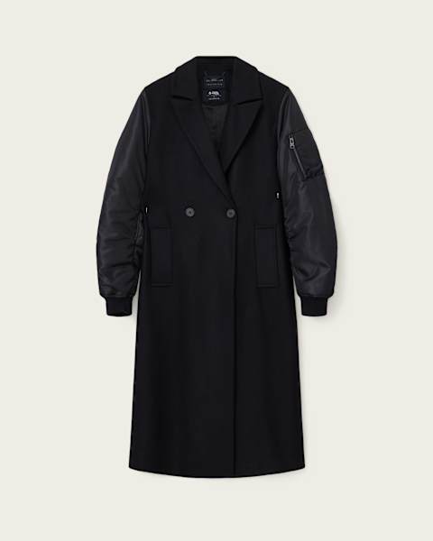 Paulah Wool Blend Double Breasted Coat