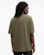 Bones Textured Logo Oversized T-Shirt
