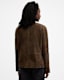 Cora Suede Snap Back Collar Jacket