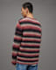Aurora Fluffy Striped Relaxed Fit Jumper