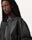 Marco Oversized Leather Bomber Jacket