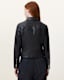 Vela Slim Fit Leather Biker Jacket