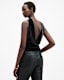 Bellatrix High Neck Velvet Top