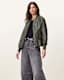 Sofi Drawstring Leather Bomber Jacket
