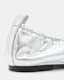 Alia Metallic Leather Ribbon Ballet Pumps