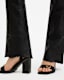 Pearson Slim Fit Raw Hem Leather Trousers