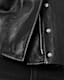 Ryder Funnel Neck Leather Jacket