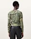 Hanako Print Mesh Wrap Top
