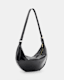 Half Moon Leather Shoulder Bag