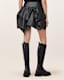 Hitch Leather Mini Skirt