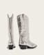 Dolly Metallic Leather Western Boots