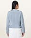Balfern Denim-Effect Leather Biker Jacket