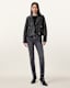 Dalby Slim Fit Leather Biker Jacket