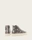 Tana Metallic Leather High Top Trainers