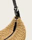 Half Moon Waxed Cotton Shoulder Bag