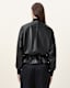 Sofi Drawstring Leather Bomber Jacket