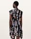 Fleur Printed Asymmetric Mini Dress