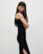 Mako Embroidered Crochet Trim Midi Dress
