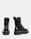 Heidi Shiny Leather Lace Up Boots