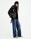 Billie Leather Oversized Biker Jacket