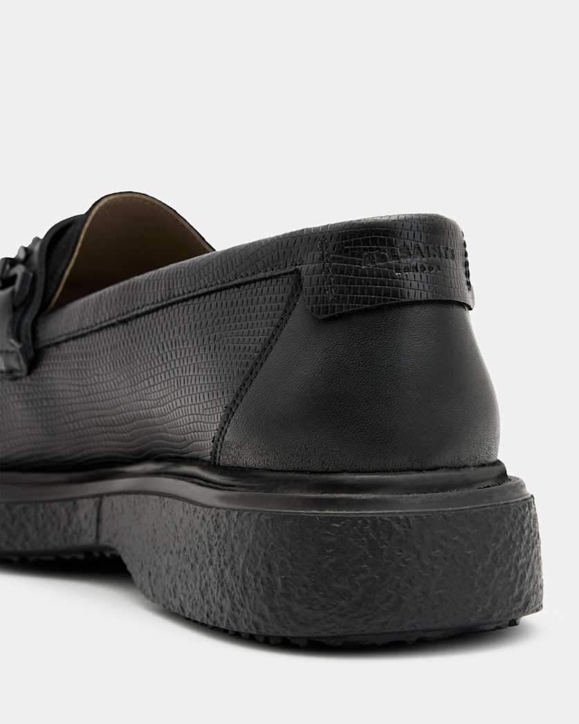 Gibbs Leather Chain Loafers Shoes