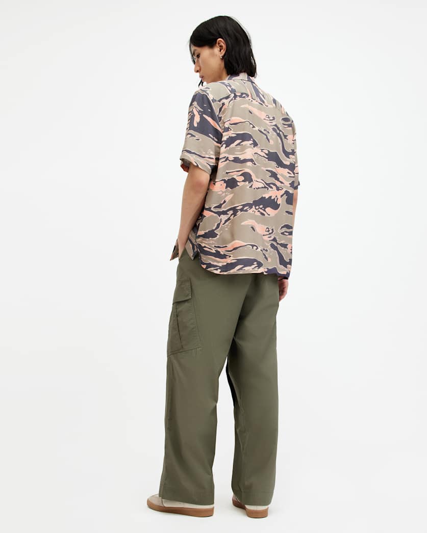 Verge Wide Leg Relaxed Fit Cargo Trousers