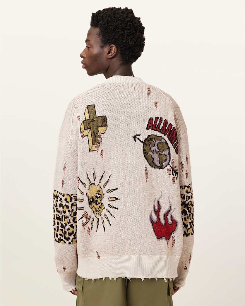 Jay Relaxed Jacquard Cardigan