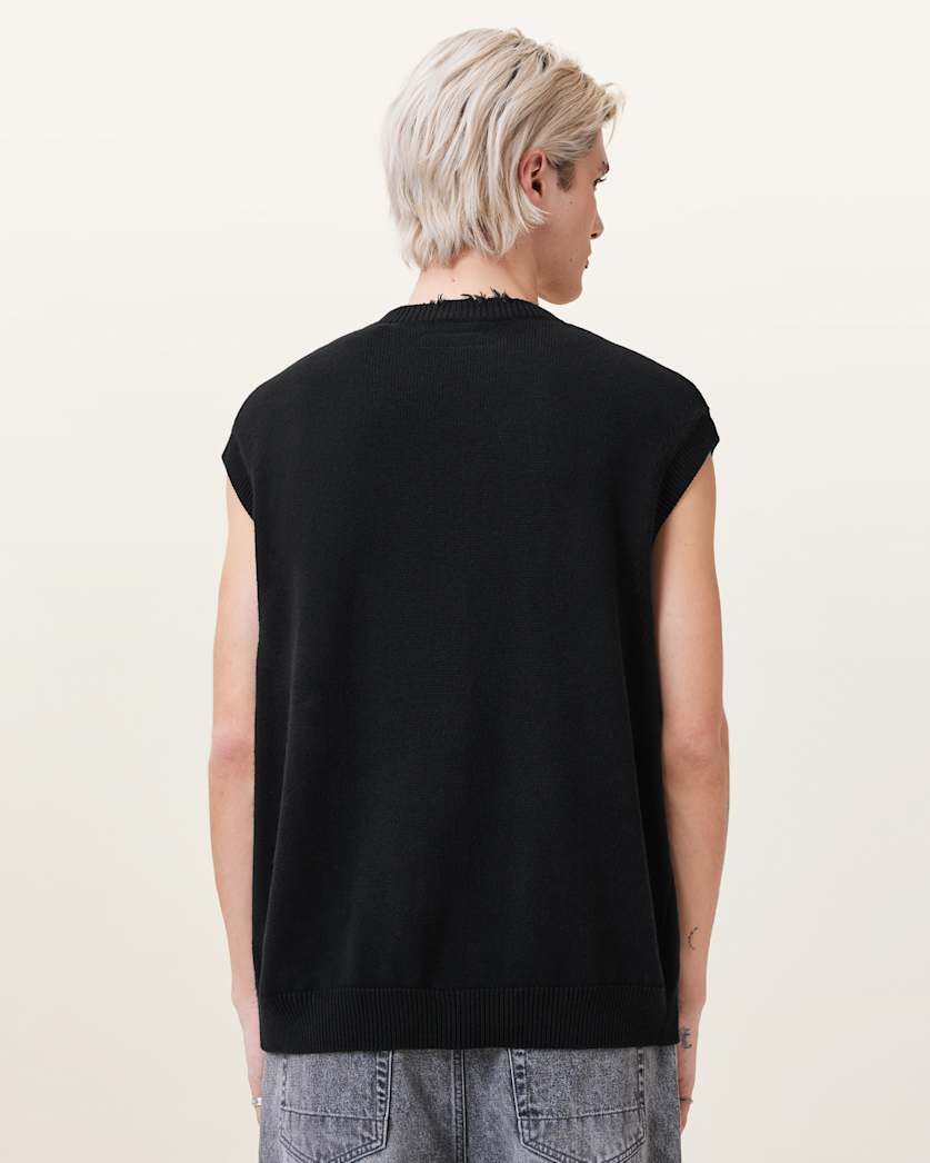 Scripture Sleeveless Knitted Tank Top