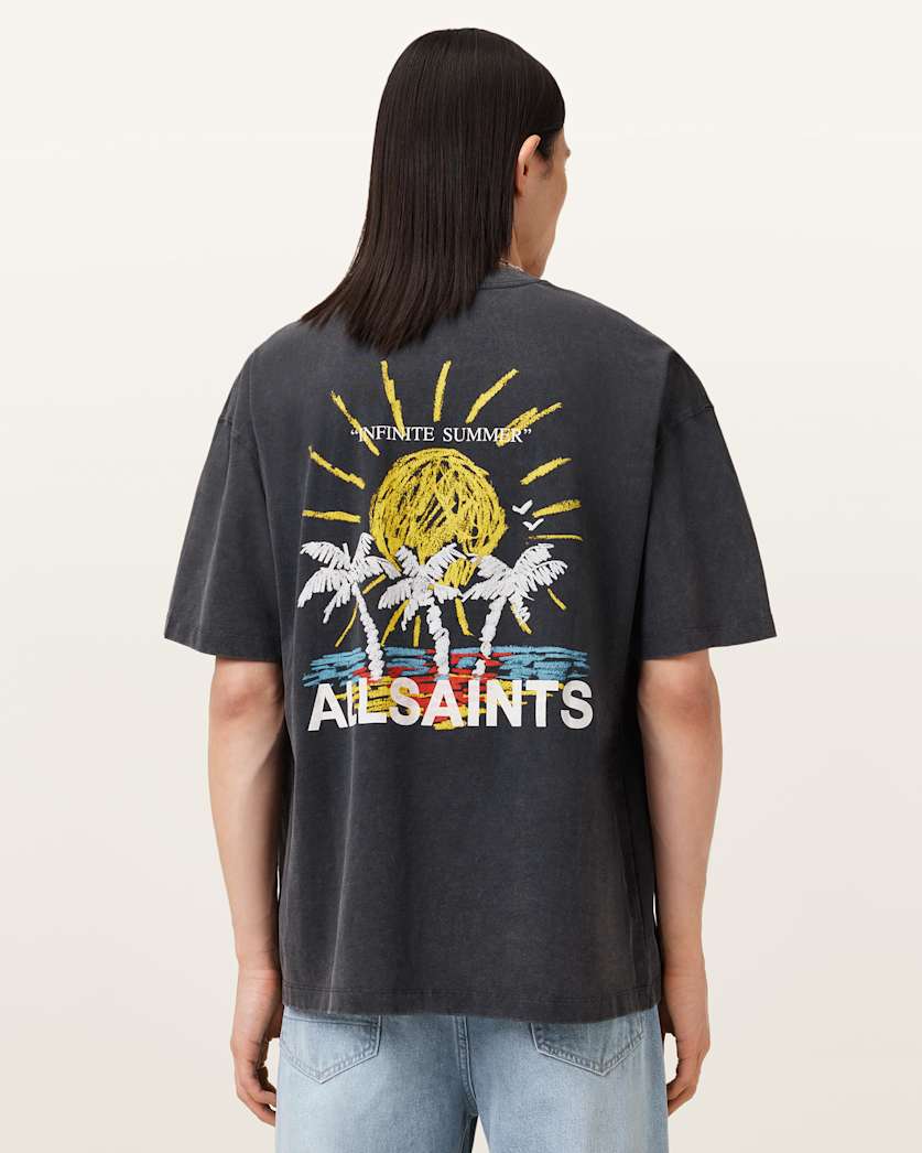 Cove Crayon Graphic Oversized T-Shirt
