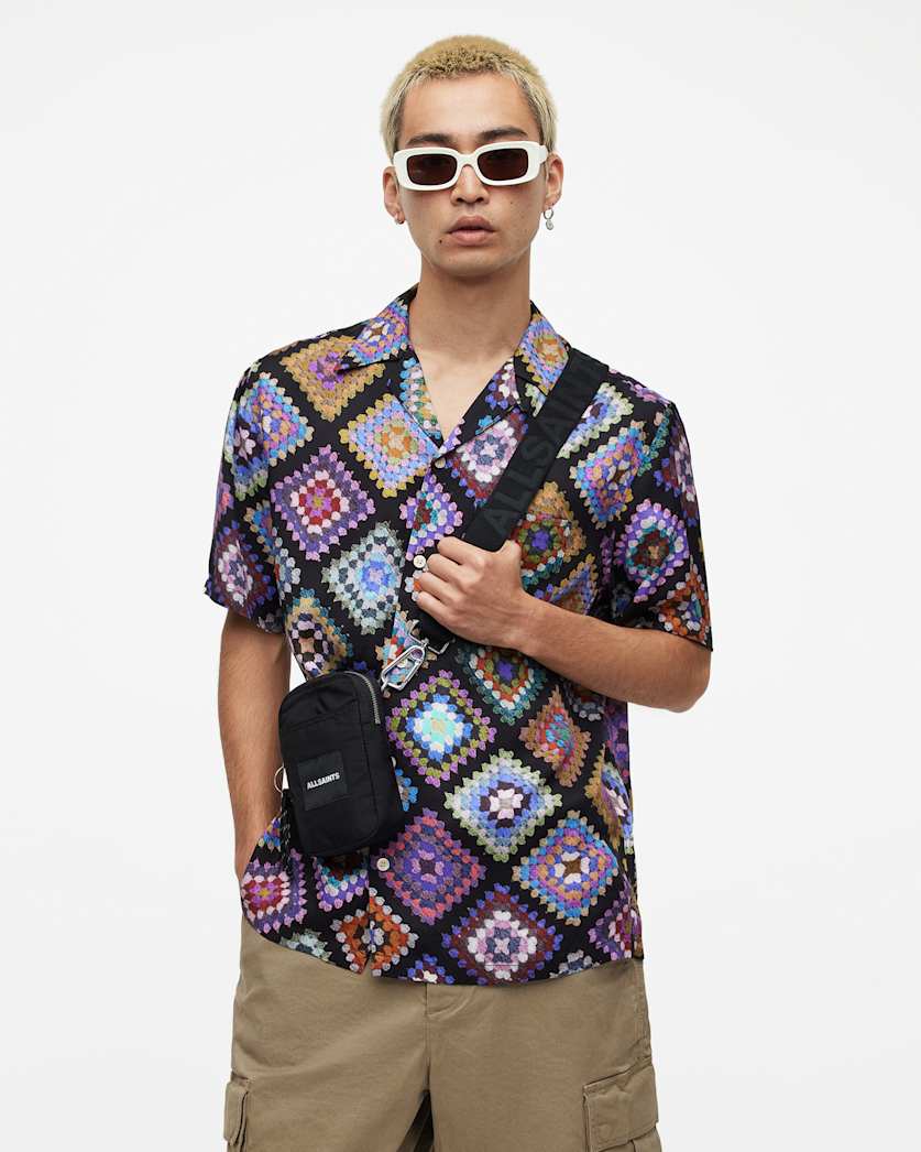 Tunar Crochet Printed Relaxed Fit Shirt