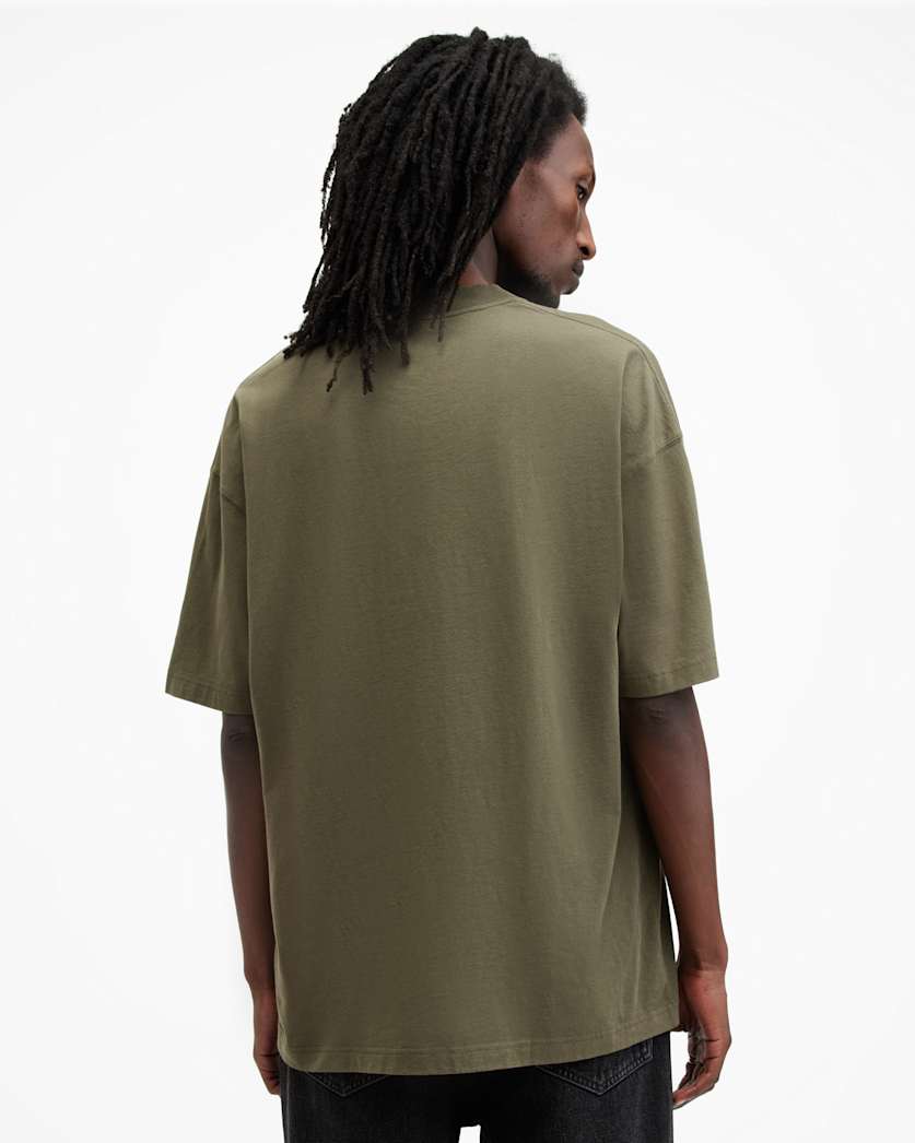 Bones Textured Logo Oversized T-Shirt