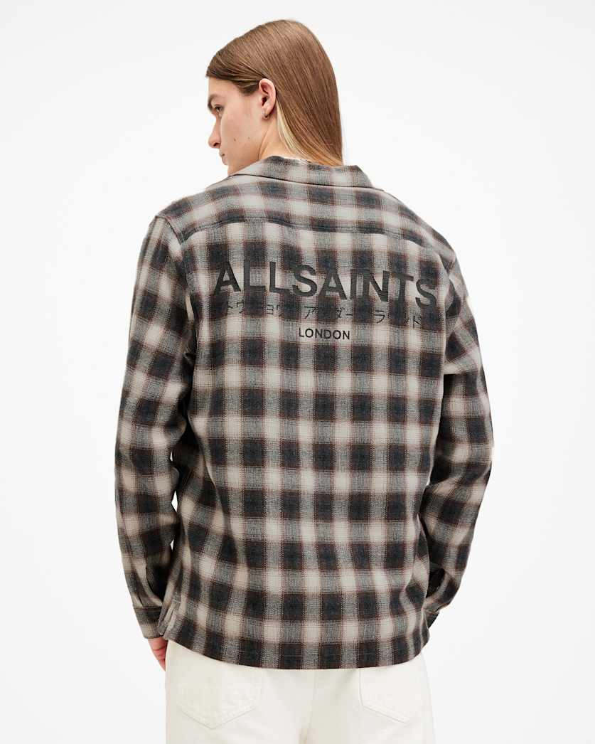Underground Logo Check Long Sleeve Shirt