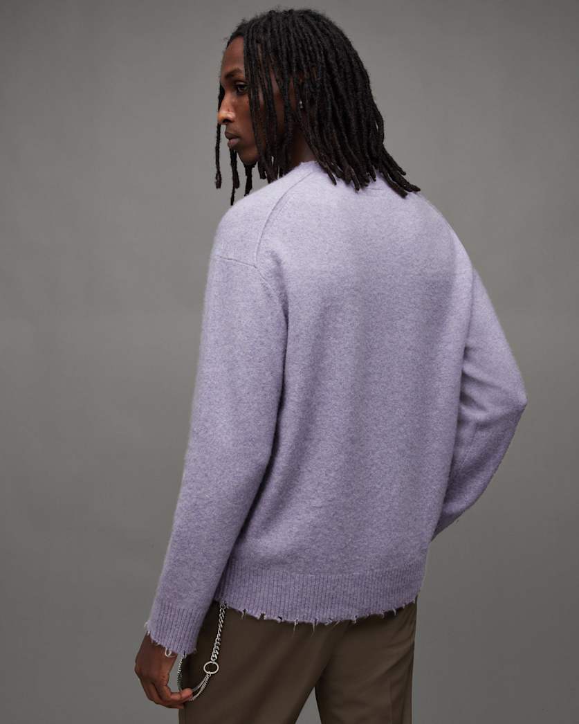 Luka Distressed Crew Neck Jumper