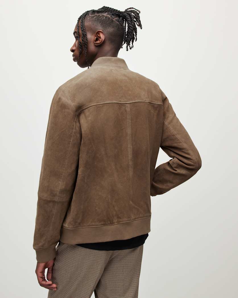 Dains Suede Bomber Jacket