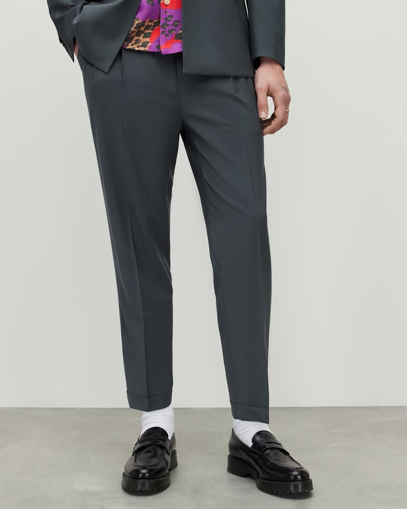 Berto Cropped Relaxed Fit Trousers